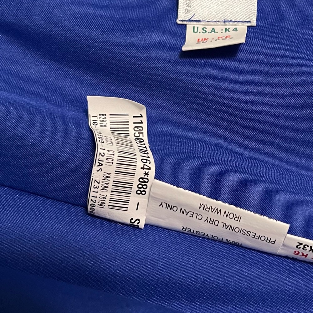 Elegant Blue Strapless Dress, B2 brand size 4 - Picture 3 of 14